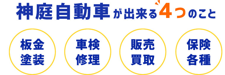 神庭自動車が出来る4つのこと